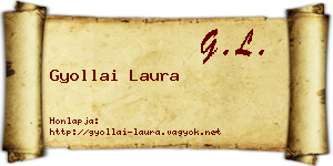 Gyollai Laura névjegykártya